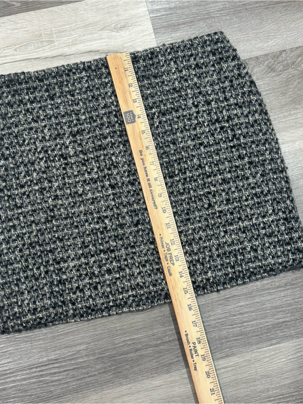 J. Crew Wool Blend Blue & Gold Tweed Mini Skirt | Size 6 - Picture 4 of 5